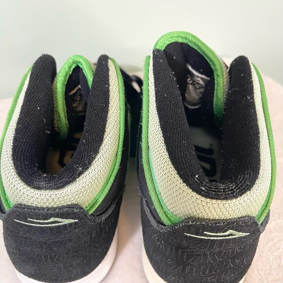 Lakai Sneaker Mens 8 Black Green Lace Up Hi Top Skate Telford Athletic Shoes main image 16